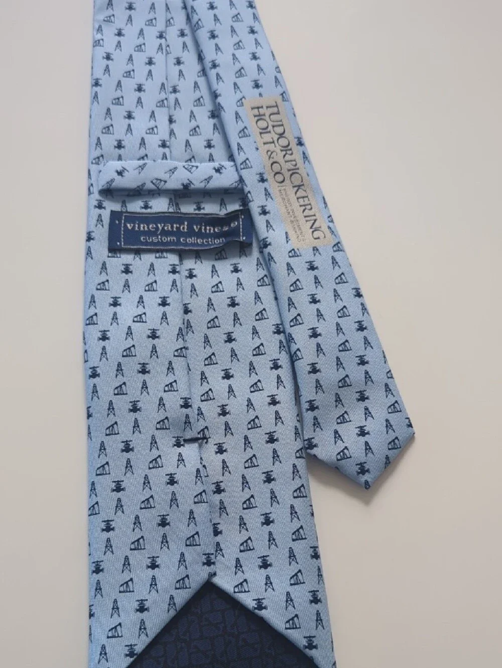 Vineyard Vines x Tudor Pickering Holt & Co Oil Derrick Silk Tie